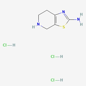 4,5,6,7-tetrahydro-[1,3]thiazolo[5,4-c]pyridin-2-amine;trihydrochloride