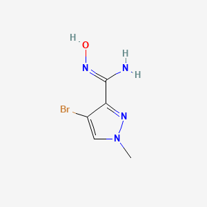 molecular formula C5H7BrN4O B1384201 4-溴-N'-羟基-1-甲基吡唑-3-甲酰胺 CAS No. 287922-73-0