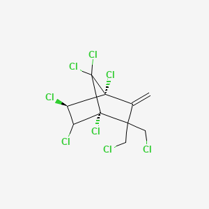 molecular formula C10H8Cl8 B13842010 (1R,4R,5R)-1,4,5,6,7,7-hexachloro-2,2-bis(chloromethyl)-3-methylidenebicyclo[2.2.1]heptane 