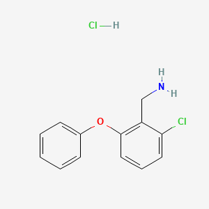 molecular formula C13H13Cl2NO B13842108 2-Chloro-6-phenoxybenzylamine Hydrochloride 