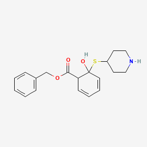 Benzyl 6-hydroxy-6-piperidin-4-ylsulfanylcyclohexa-2,4-diene-1-carboxylate