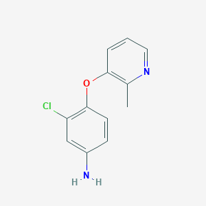 molecular formula C12H11ClN2O B13842168 3-Chloro-4-(2-methylpyridin-3-yl)oxyaniline 