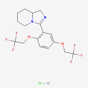 3-[2,5-bis(2,2,2-trifluoroethoxy)phenyl]-1,5,6,7,8,8a-hexahydroimidazo-[1,5a]pyridine Hydrochloride