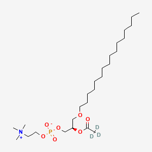 [(2R)-3-hexadecoxy-2-(2,2,2-trideuterioacetyl)oxypropyl] 2-(trimethylazaniumyl)ethyl phosphate