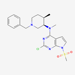 N-((3R,4R)-1-Benzyl-4-methylpiperidin-3-yl)-2-chloro-N-methyl-7-(methylsulfonyl)-7H-pyrrolo[2,3-d]pyrimidin-4-amine