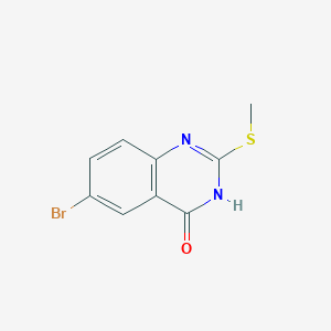B1384221 6-Bromo-2-(methylsulfanyl)-3,4-dihydroquinazolin-4-one CAS No. 174313-65-6