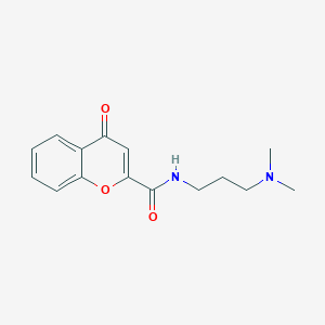 molecular formula C15H18N2O3 B13842223 N-(3-(dimethylamino)propyl)-4-oxo-4H-chromene-2-carboxamide 