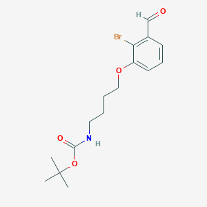 tert-butyl N-[4-(2-bromo-3-formylphenoxy)butyl]carbamate