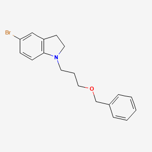 1-[3-(Benzyloxy)propyl]-5-bromoindoline