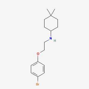 N-[2-(4-bromophenoxy)ethyl]-4,4-dimethylcyclohexan-1-amine