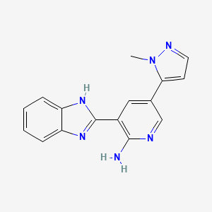 3-(1H-benzimidazol-2-yl)-5-(2-methylpyrazol-3-yl)pyridin-2-amine