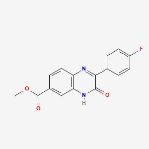 Methyl 2-(4-fluorophenyl)-3-oxo-3,4-dihydroquinoxaline-6-carboxylate