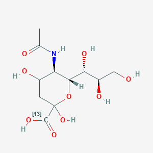 (5R,6R)-5-acetamido-2,4-dihydroxy-6-[(1R,2R)-1,2,3-trihydroxypropyl]oxane-2-carboxylic acid