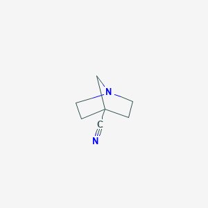 molecular formula C7H10N2 B138426 1-氮杂双环[2.2.1]庚烷-4-腈 CAS No. 133366-28-6