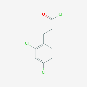 molecular formula C9H7Cl3O B13842602 3-(2,4-Dichlorophenyl)propanoyl chloride 