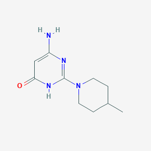 molecular formula C10H16N4O B1384277 6-氨基-2-(4-甲基哌啶-1-基)嘧啶-4(3H)-酮 CAS No. 1020243-94-0