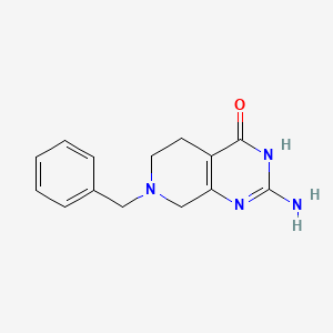 B1384278 2-Amino-7-benzyl-5,6,7,8-tetrahydropyrido[3,4-d]pyrimidin-4(3H)-one CAS No. 62458-92-8