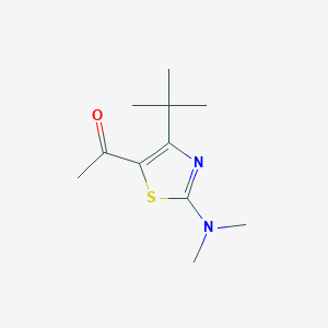 1-[4-Tert-butyl-2-(dimethylamino)-1,3-thiazol-5-yl]ethanone