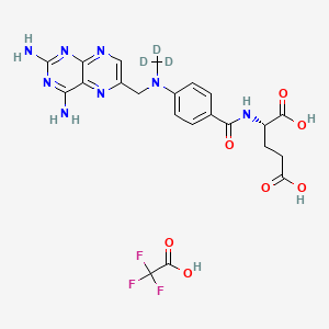 molecular formula C22H23F3N8O7 B13842937 Methotrexate-d3 Pentaglutamate Trifluoroacetate 