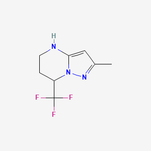 molecular formula C8H10F3N3 B1384298 2-甲基-7-(三氟甲基)-4,5,6,7-四氢吡唑并[1,5-a]嘧啶 CAS No. 832739-70-5