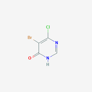 molecular formula C4H2BrClN2O B1384301 5-溴-6-氯-4(3H)-嘧啶酮 CAS No. 89089-19-0