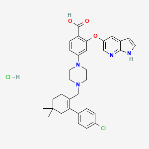 molecular formula C33H36Cl2N4O3 B13843033 VNL5 (Des-(((3-nitro-4-(((tetrahydro-2H-pyran-4-yl)methyl)amino)phenyl)sulfonyl)carbamoyl) Venetoclax Impurity) 