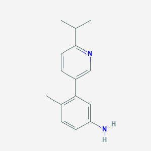 molecular formula C15H18N2 B13843038 3-(6-Isopropylpyridin-3-yl)-4-methylaniline 