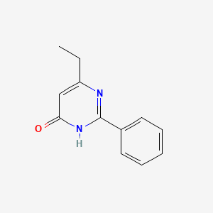 molecular formula C12H12N2O B1384304 6-乙基-2-苯基嘧啶-4(3H)-酮 CAS No. 83501-10-4