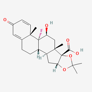 molecular formula C23H29FO6 B13843057 Triamcinolone C17 Carboxylic Acid 