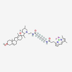 molecular formula C49H70BF2N5O4 B13843096 Bodipy Cyclopamine-d10 