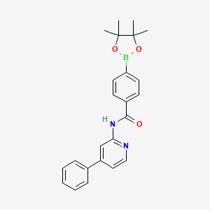 N-(4-phenylpyridin-2-yl)-4-(4,4,5,5-tetramethyl-1,3,2-dioxaborolan-2-yl)benzamide