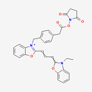 molecular formula C32H28N3O6+ B13843111 CyDye DIGE Fluor Cy 2 Cation 