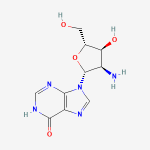 molecular formula C10H13N5O4 B1384313 2'-Amino-2'-deoxyinosine CAS No. 75763-51-8