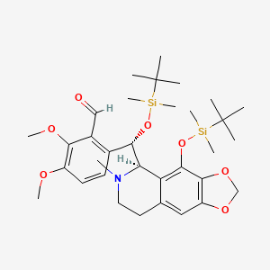 molecular formula C33H51NO7Si2 B13843167 O,O,-Di(tert-Butyldimethylsilyl) Narcotolinogendiol Benzaldehyde 