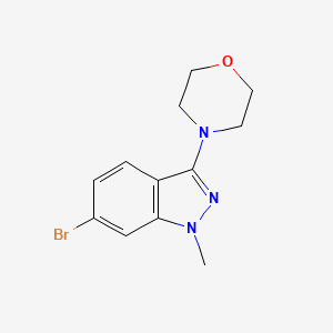 molecular formula C12H14BrN3O B13843173 4-(6-Bromo-1-methyl-1H-indazol-3-yl)morpholine 