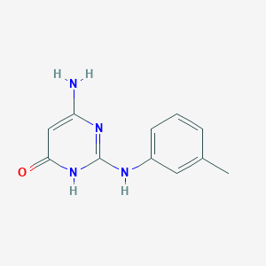 molecular formula C11H12N4O B1384318 6-氨基-2-[(3-甲基苯基)氨基]嘧啶-4(3H)-酮 CAS No. 1030458-88-8
