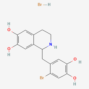 molecular formula C16H17Br2NO4 B13843198 6'-Bromo-norlaudanosolineHydrobromide 