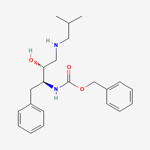 molecular formula C22H30N2O3 B13843231 Carbamic acid, [(1S,2R)-2-hydroxy-3-[(2-methylpropyl)amino]-1-(phenylmethyl)propyl]-, phenylmethyl ester 