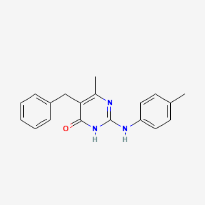 molecular formula C19H19N3O B1384326 5-苄基-6-甲基-2-[(4-甲基苯基)氨基]嘧啶-4(3H)-酮 CAS No. 897305-73-6