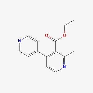 molecular formula C14H14N2O2 B13843304 Ethyl 2-methyl-4-pyridin-4-ylpyridine-3-carboxylate 