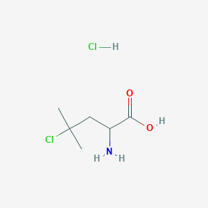 molecular formula C6H13Cl2NO2 B1384331 2-Amino-4-chloro-4-methylpentanoic acid hydrochloride CAS No. 2059936-57-9