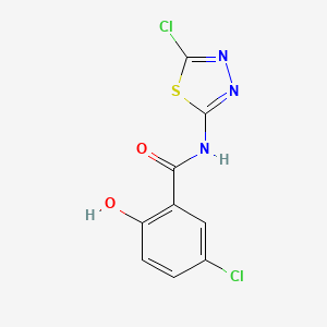 2-Hydroxy-5-chloro-N-(5-chloro-2-thiadiazolyl)benzamide