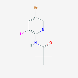 5-Bromo-3-iodo-2-pyridinyl)-2,2-dimethylpropanamide