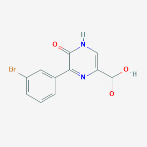 5-(3-bromophenyl)-6-oxo-1H-pyrazine-3-carboxylic acid