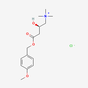 molecular formula C15H24ClNO4 B13843361 (2R)-2-Hydroxy-4-[(4-methoxyphenyl)methoxy]-N,N,N-trimethyl-4-oxo-1-butanaminium Chloride 