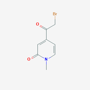 molecular formula C8H8BrNO2 B13843376 4-(2-bromoacetyl)-1-methylpyridin-2(1H)-one 