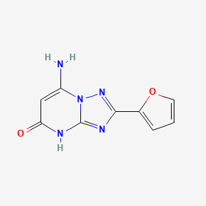 molecular formula C9H7N5O2 B1384338 7-amino-2-(2-furyl)[1,2,4]triazolo[1,5-a]pyrimidin-5(4H)-one CAS No. 1211430-31-7