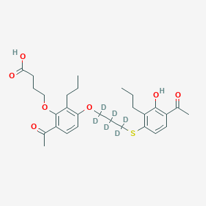 molecular formula C29H38O7S B13843396 Tipelukast-D6 