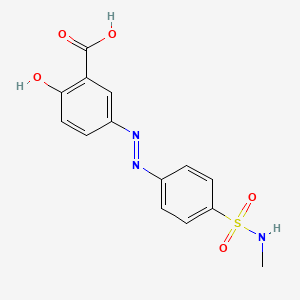 2-Hydroxy-5-[2-[4-[(methylamino)sulfonyl]phenyl]diazenyl]benzoic Acid