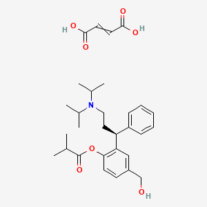 molecular formula C30H41NO7 B13843433 (S)-Fesoterodine Fumarate 